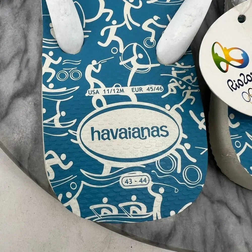 Havaianas Mens 11/12 Sandals Rio‎ 2016 Olympic Games Flip Flops Beach Pool Thong